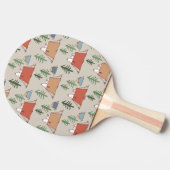 Snoopy & Woodstock Go Camping Muster Tischtennis Schläger (Seitenansicht)