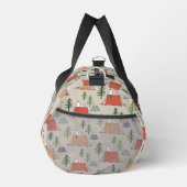 Snoopy & Woodstock Groovy Vibes Lila Muster Duffle Bag (Rechts)