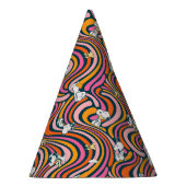 Snoopy & Woodstock Groovy Vibes Lila Muster Partyhütchen (Rechts)