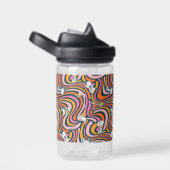 Snoopy & Woodstock Groovy Vibes Lila Muster Trinkflasche (rechts)