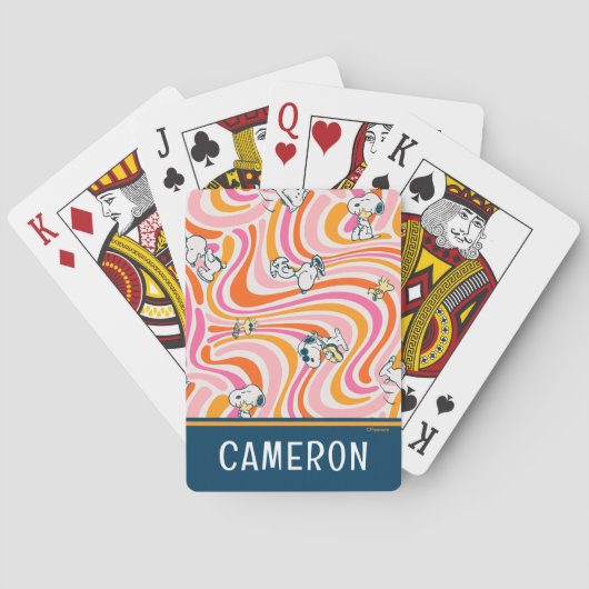 Snoopy & Woodstock Groovy Vibes Musterkarten Spielkarten (Rückseite)