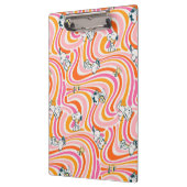 Snoopy & Woodstock Groovy Vibes Orange Muster Klemmbrett (Links)