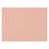 Snoopy & Woodstock Groovy Vibes Orange Muster Tischdecke (Vorderseite (Horizontal))