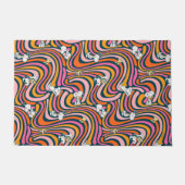 Snoopy & Woodstock Groovy Vibes Purple Pattern Fußmatte (Vorderseite)