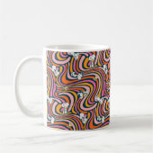 Snoopy & Woodstock Groovy Vibes Purple Pattern Kaffeetasse (Links)