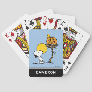 Snoopy & Woodstock Jack O' Lantern Playing Cards Spielkarten