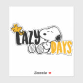 Snoopy & Woodstock | Lazy Day Aufkleber (Blatt)