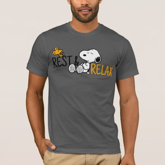 Snoopy & Woodstock | Lazy Day T-Shirt (Vorderseite)
