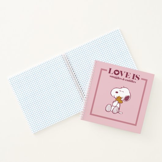Snoopy & Woodstock - Liebe ist Schnurrbart & Cuddl Notizblock (Innenseite)