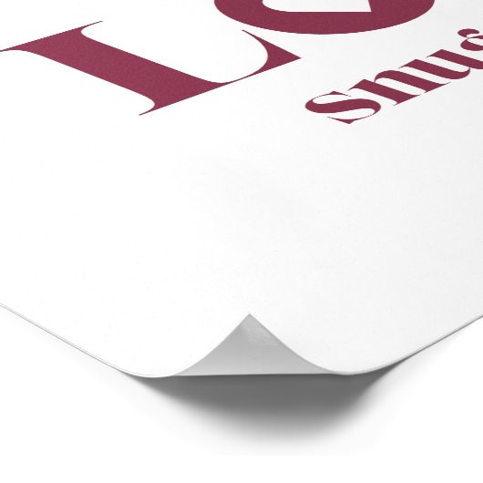 Snoopy & Woodstock - Liebe ist Schnurrbart & Cuddl Poster (Ecke)