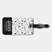 Snoopy & Woodstock Muster Gepäckanhänger (Rückseite horizontal)