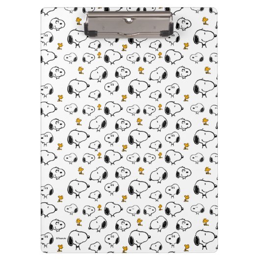 Snoopy & Woodstock Muster Klemmbrett (Vorderseite)