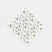 Snoopy & Woodstock Muster Serviette (Ecke)