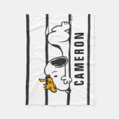 Snoopy & Woodstock | | Name hinzufügen Fleecedecke (Vorderseite)