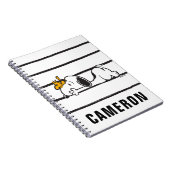 Snoopy & Woodstock | Name hinzufügen Notizblock (Rechte Seite)