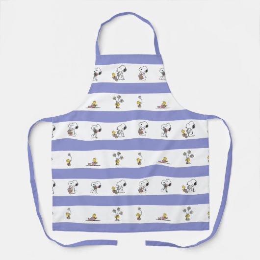 Snoopy & Woodstock Ostergestreifen Schürze (Vorderseite)