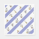 Snoopy & Woodstock Ostergestreifen Serviette (Vorderseite)