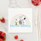 Snoopy & Woodstock - Ostern Beagle Serviette (Beispiel)