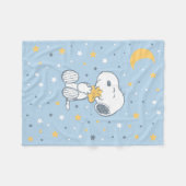 Snoopy & Woodstock | Over the Moon Baby Shower Fleecedecke (Vorderseite (Horizontal))