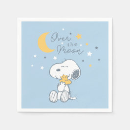 Snoopy & Woodstock | Over the Moon Baby Shower Nap Serviette