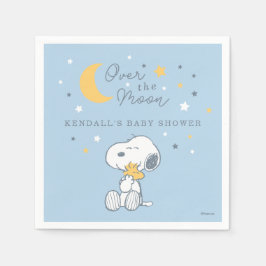 Snoopy & Woodstock | Over the Moon Baby Shower Nap Serviette