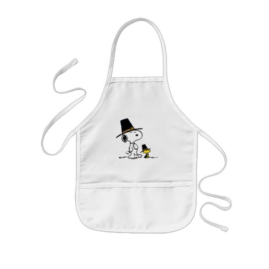Snoopy & Woodstock Pilgrim Kinderschürze (Vorne)