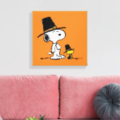 Snoopy & Woodstock Pilgrim Leinwanddruck (Insitu (Wohnzimmer))