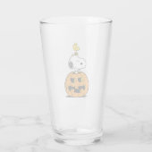 Snoopy & Woodstock Pumpkin Glas (Rückseite)