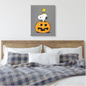 Snoopy & Woodstock Pumpkin Leinwanddruck (Insitu (Schlafzimmer))