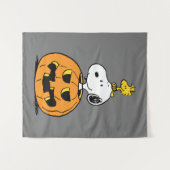 Snoopy & Woodstock Pumpkin Wandteppich (Vorderseite (Horizontal))