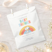 Snoopy & Woodstock Rainbow Baby Shower Favor Bag Geschenktütchen (Ausgeschnitten)