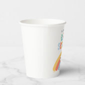 Snoopy & Woodstock Rainbow Baby Shower Paper Cups Pappbecher (Rechts)