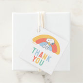 Snoopy & Woodstock Rainbow Baby Shower Thank You F Geschenkanhänger (Beispiel)