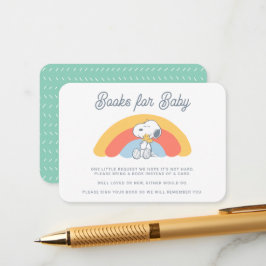 Snoopy & Woodstock Regenbogen-Bücher für Baby Begleitkarte