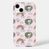 Snoopy & Woodstock Regenbogen Herzmuster Case-Mate iPhone Hülle (Rückseite)