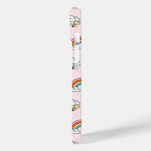 Snoopy & Woodstock Regenbogen Herzmuster Case-Mate iPhone Hülle (Rückseite / Links)