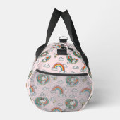Snoopy & Woodstock Regenbogen Herzmuster Duffle Bag (Rechts)