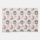 Snoopy & Woodstock Regenbogen Herzmuster Geschirrtuch (Horizontal)