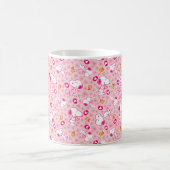 Snoopy & Woodstock rosa Herz Muster Kaffeetasse (Mittel)