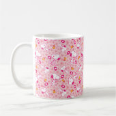 Snoopy & Woodstock rosa Herz Muster Kaffeetasse (Links)