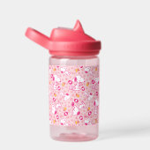 Snoopy & Woodstock rosa Herz Muster Trinkflasche (rechts)