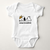 Snoopy & Woodstock | Smile Giggle Laugh Baby Strampler (Vorderseite)