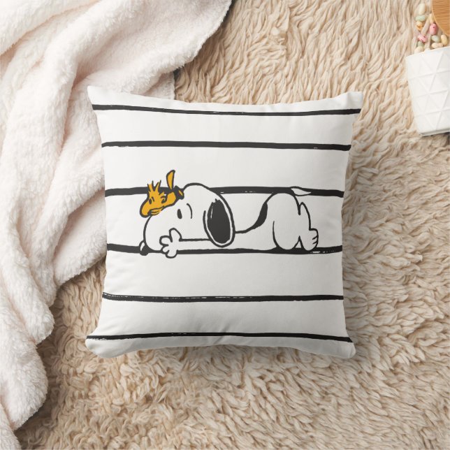 Snoopy & Woodstock | Smile Giggle Laugh Kissen (Decke)