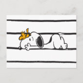 Snoopy & Woodstock | Smile Giggle Laugh Postkarte (Vorderseite)