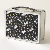 Snoopy & Woodstock Spaß & Blume Metall Brotdose (Rückseite)