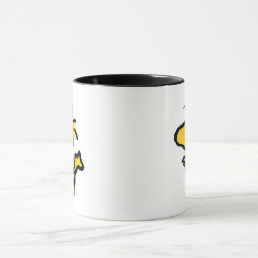 Snoopy & Woodstock Spaß & Blume Tasse (Zentrum)
