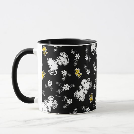 Snoopy & Woodstock Spaß & Blume Tasse (Links)