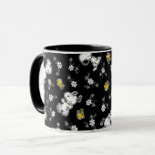 Snoopy & Woodstock Spaß & Blume Tasse (Vorderseite Links)