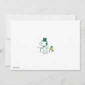 Snoopy Zylinder Pfefferminz Bonbon Feiertagskarte (Rückseite)
