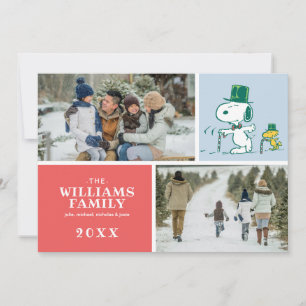 Snoopy-Zylinder-Pfefferminzbonbon Feiertagskarte